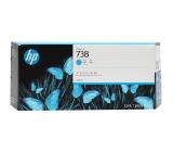 HP 738 300-ml Cyan DesignJet Ink Cartridge